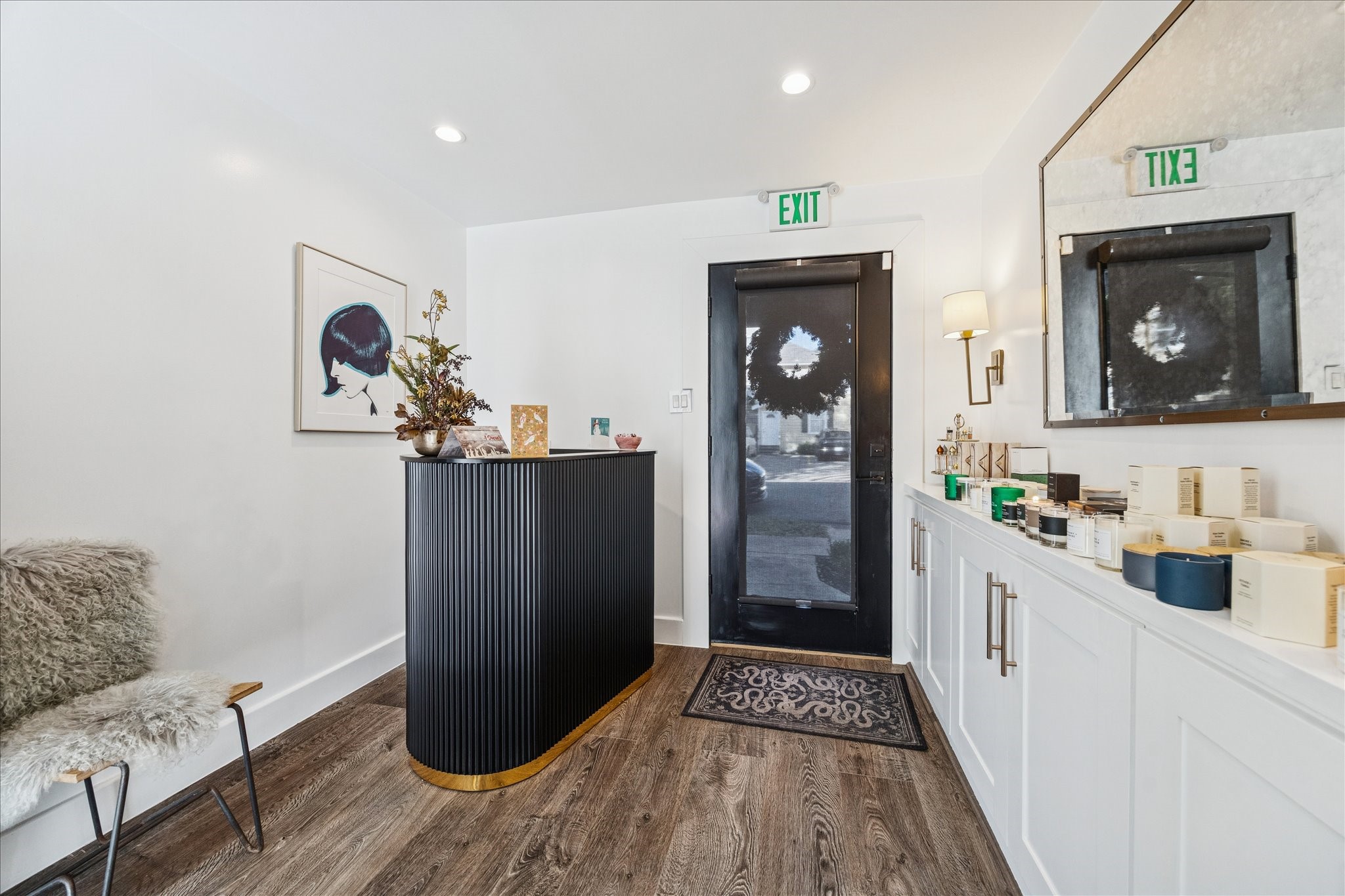 1919 Missouri Street Houston, TX 77019 - Photo 7 of 27 a kitchen with a refrigerator and cabinets