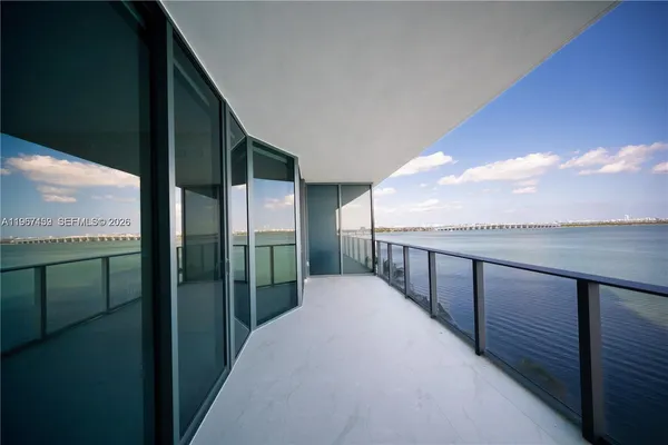 an outdoor space with palm trees