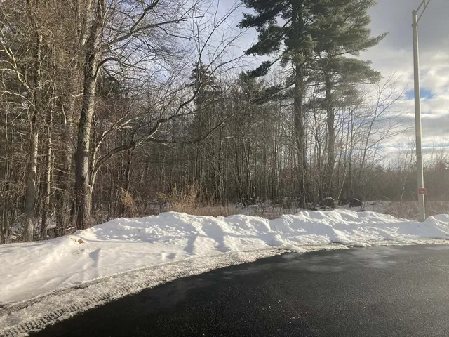 a street view covered with snow