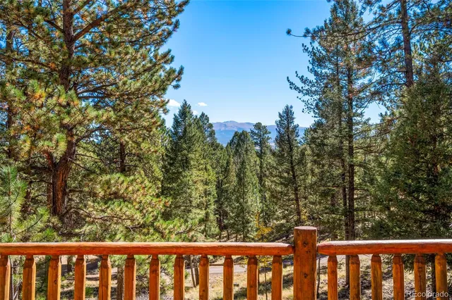 a view of city and mountain