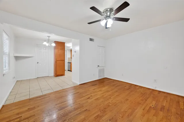 wooden floor in an empty room