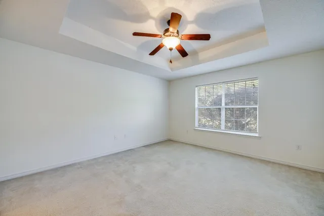 en view of an empty room with a window