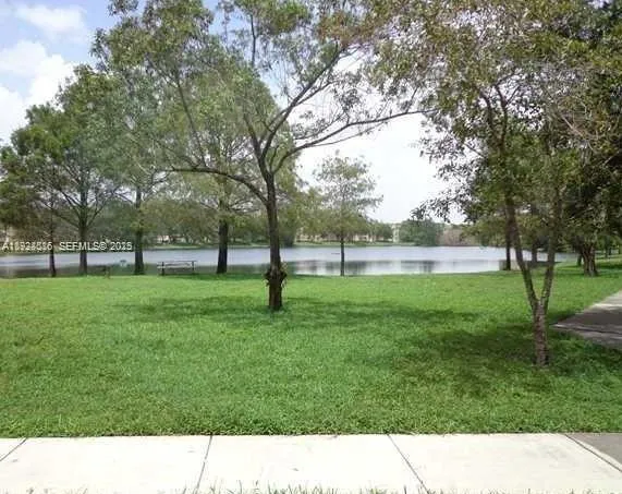 a black and white photo of a park