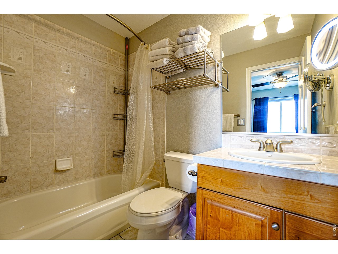 3938 Vale View Lane Mead, CO 80542 - Photo 31 of 49 a bathroom with a sink a toilet and shower
