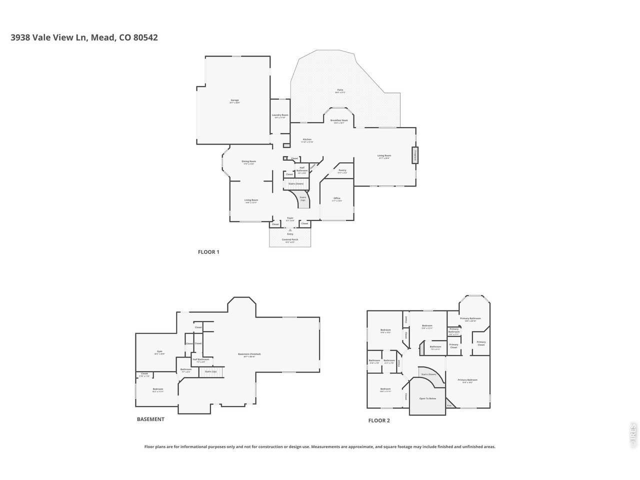 3938 Vale View Lane Mead, CO 80542 - Photo 49 of 49 a picture of a floor plan