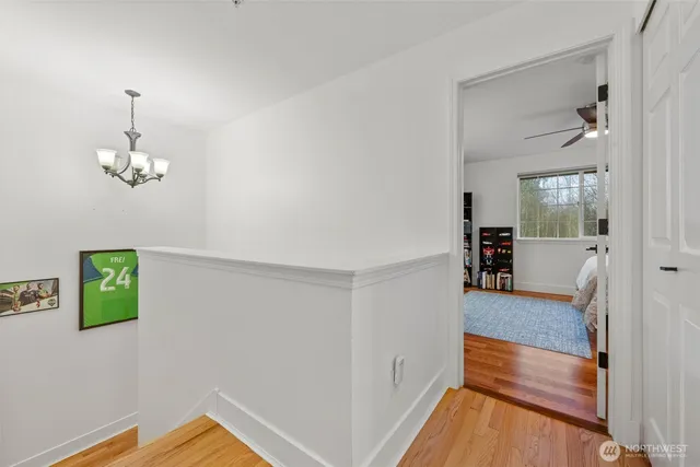 a view of livingroom with furniture and wooden floor