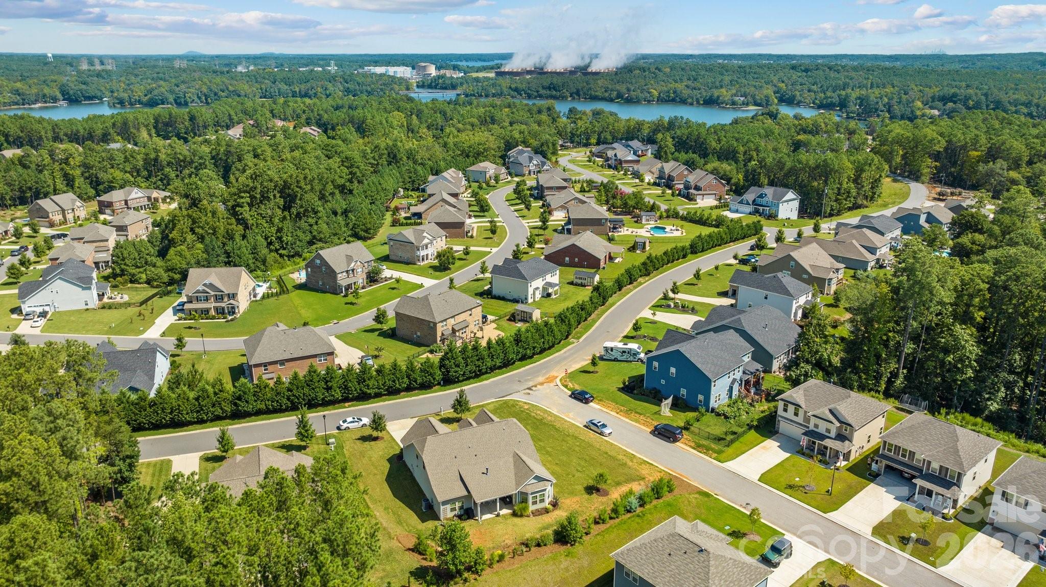 4697 Rinaldo Road York, SC 29745 - Photo 36 of 37 an aerial view of residential houses with outdoor space and trees