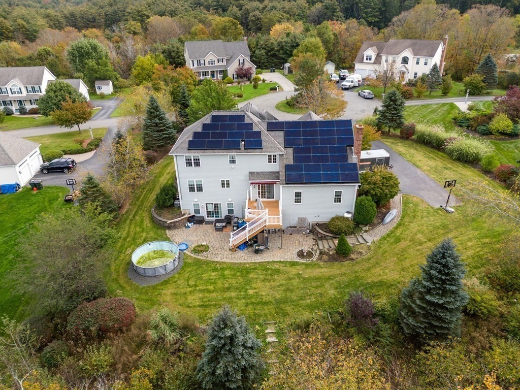 10 Brook Hill Road Sturbridge, MA 01518 - Photo 29 of 35 an aerial view of a house with garden space and street view