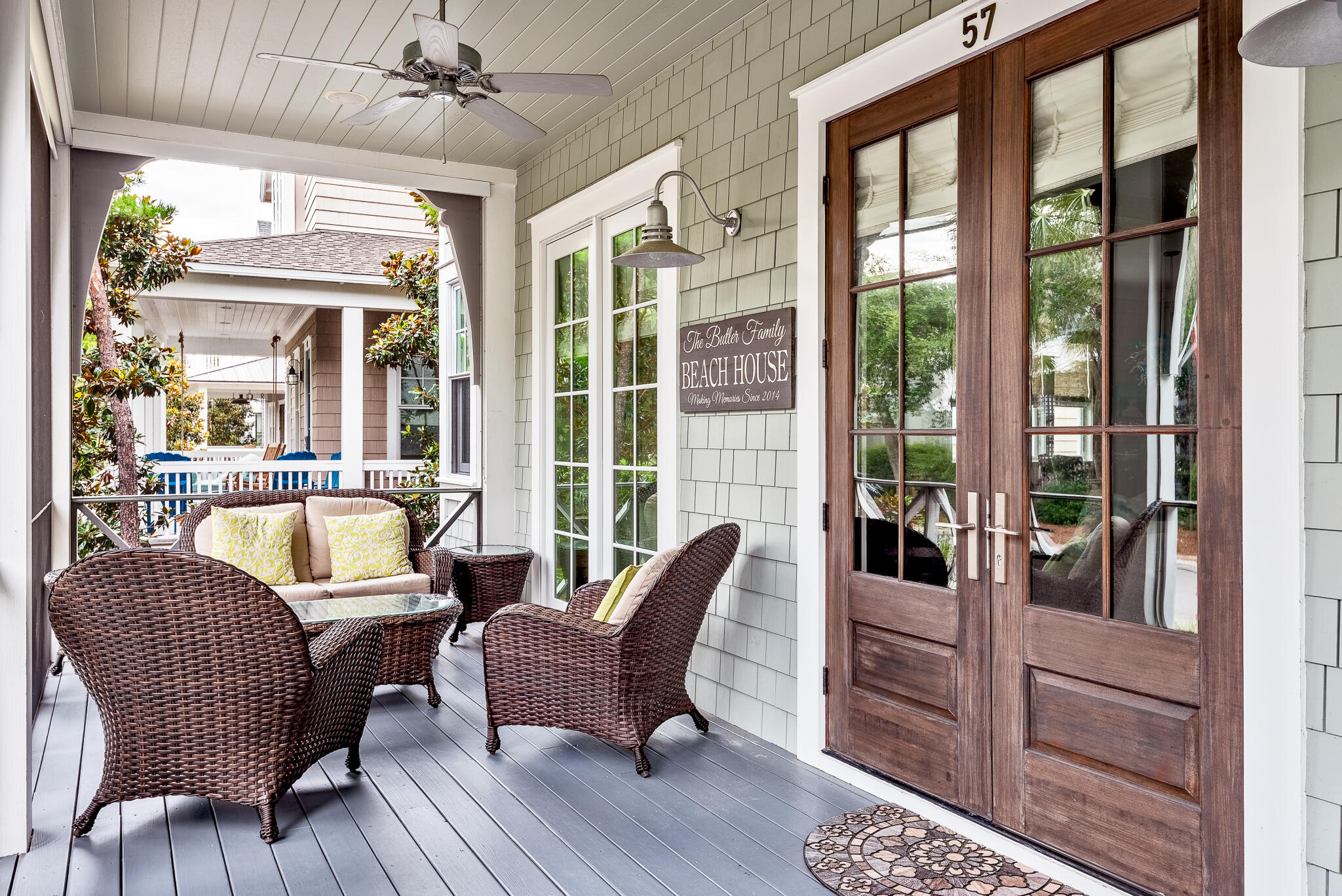 57 Salt Box Lane West Inlet Beach, FL 32461 - Photo 5 of 74 a balcony with furniture and wooden floor