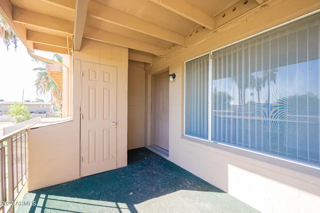 a view of front door