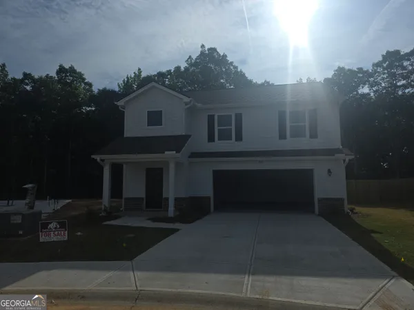a front view of a house with entryway