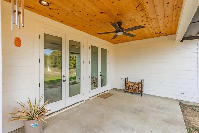 a view of outdoor space and porch