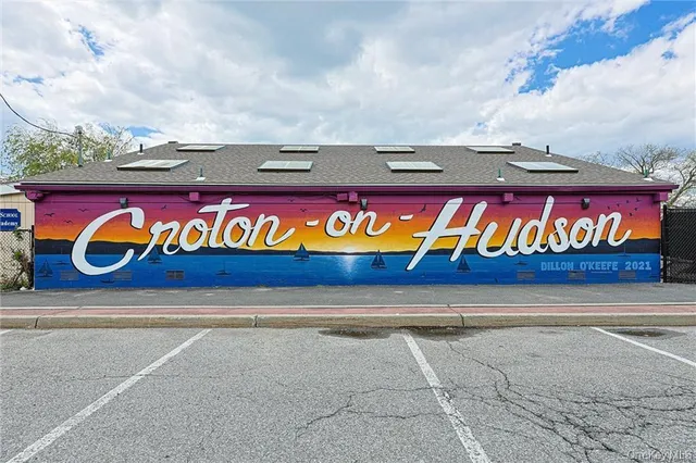 a view of a forest with a street