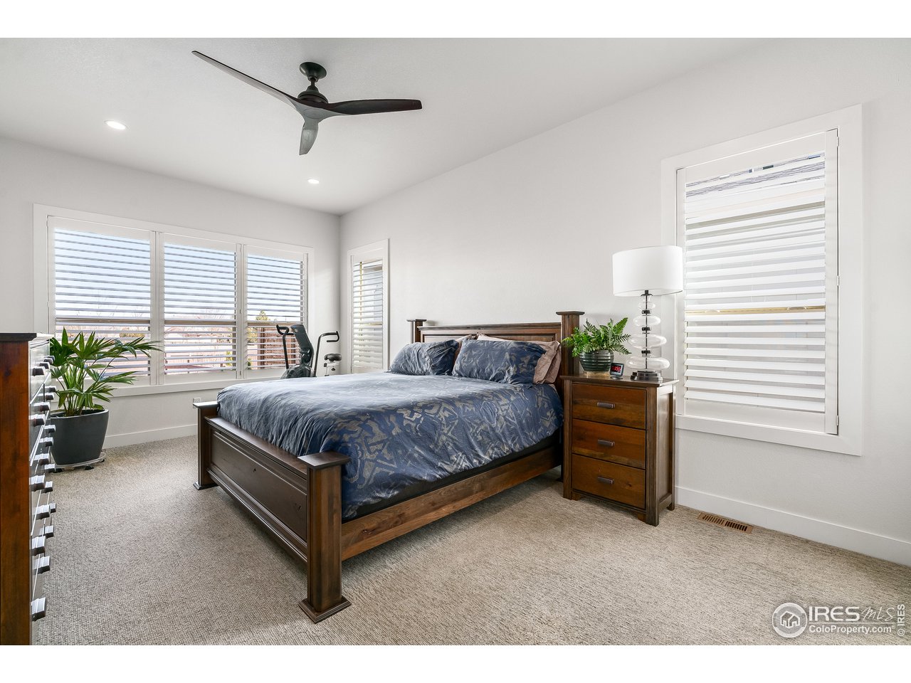 3032 Zephyr Road Fort Collins, CO 80528 - Photo 20 of 34 a spacious bedroom with a bed and a window