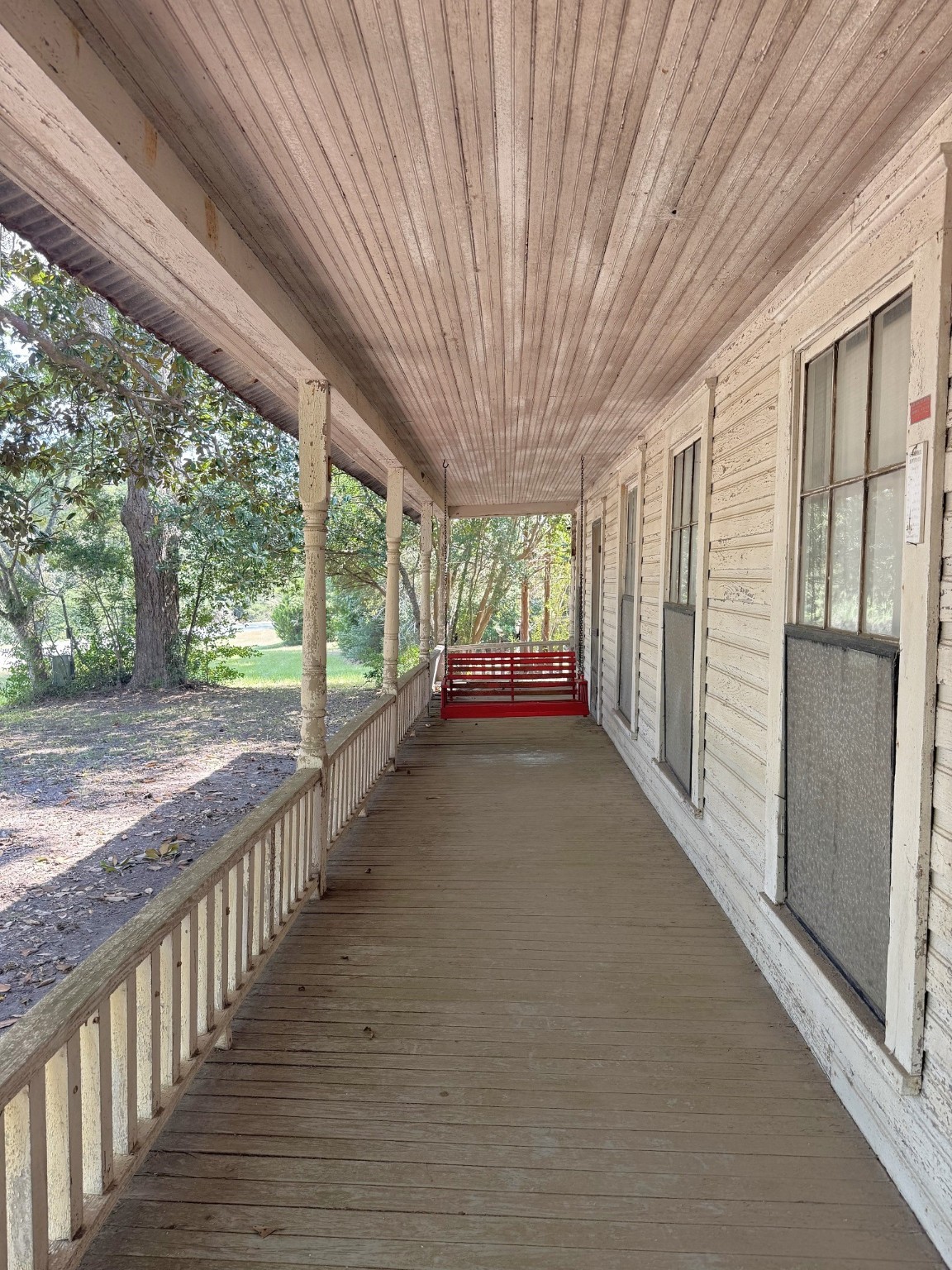 Tbd South Pitzer Street Colmesneil, TX 75938 - Photo 9 of 40 a view of a porch with wooden floor and outdoor space