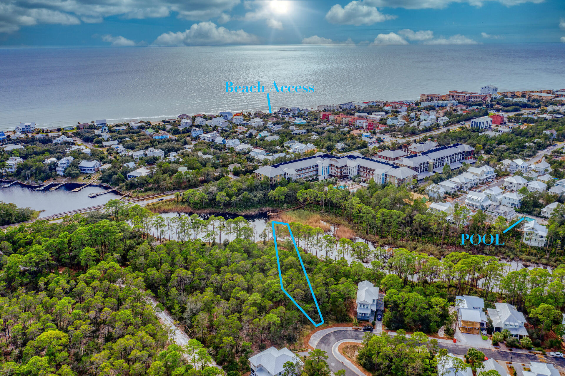 Lot 42 Matts Way Santa Rosa Beach, FL 32459 - Photo 1 of 11 an aerial view of a city