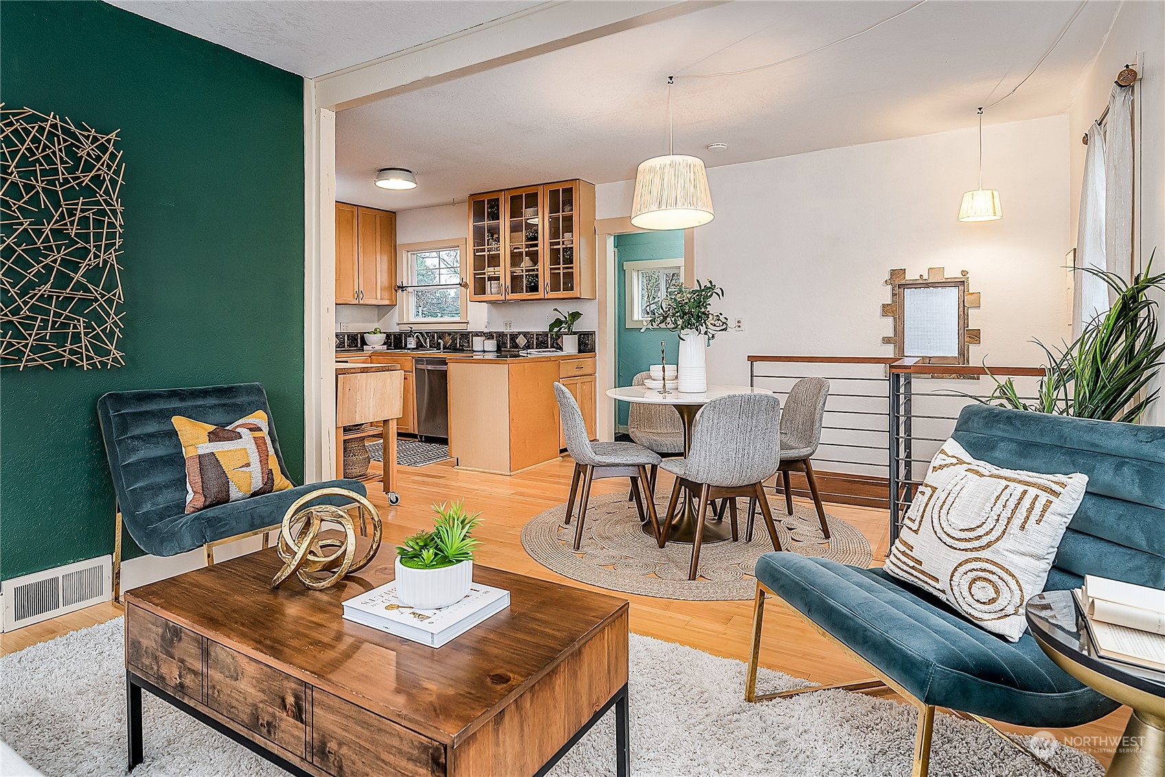 4100 Southwest Raymond Street Seattle, WA 98136 - Photo 7 of 23 a living room with furniture and wooden floor
