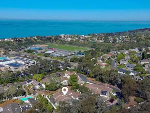 a view of city and ocean