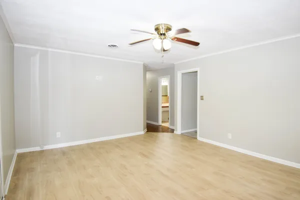 a view of an empty room