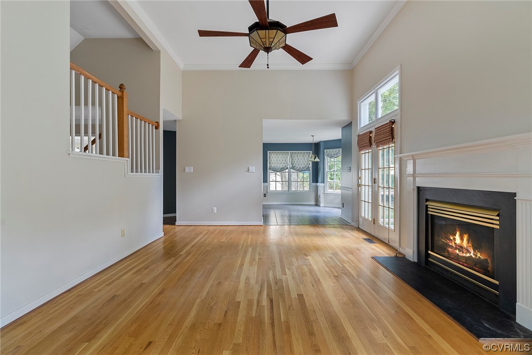 5407 Chestnut Bluff Road Midlothian, VA 23112 - Photo 9 of 35 a view of an empty room with a fireplace and a window