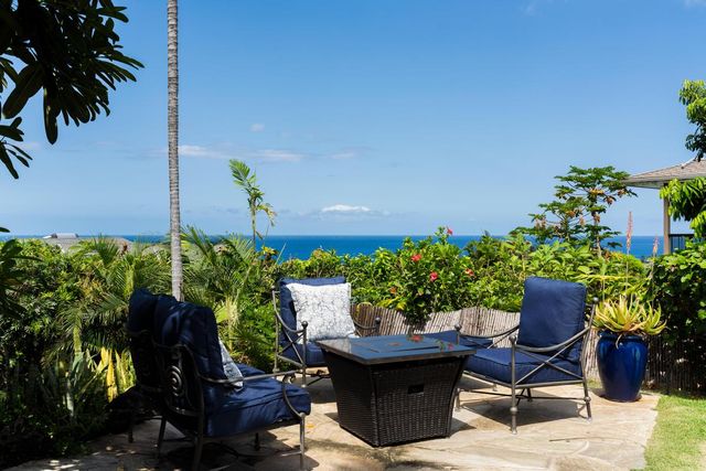 a building outdoor space with patio furniture