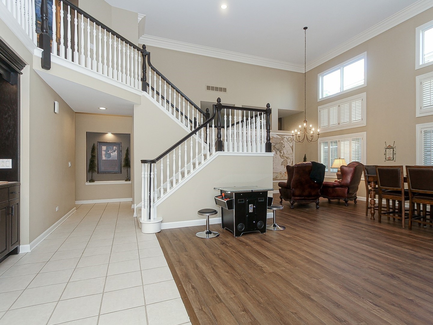 261 Course Drive Lake In The Hills, IL 60156 - Photo 4 of 35 a dining room with furniture entryway and wooden floor