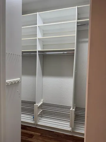 a view of walk in closet