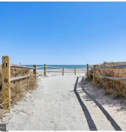 a view of a beach with a yard