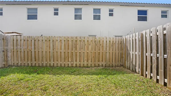 a backyard of a house