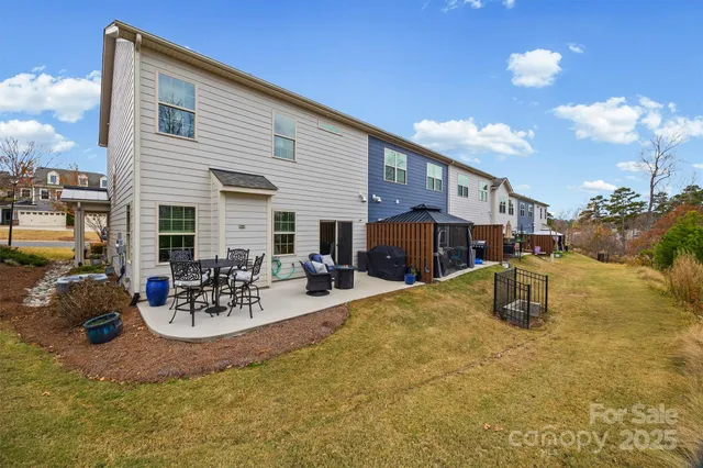 a view of a patio with swimming pool