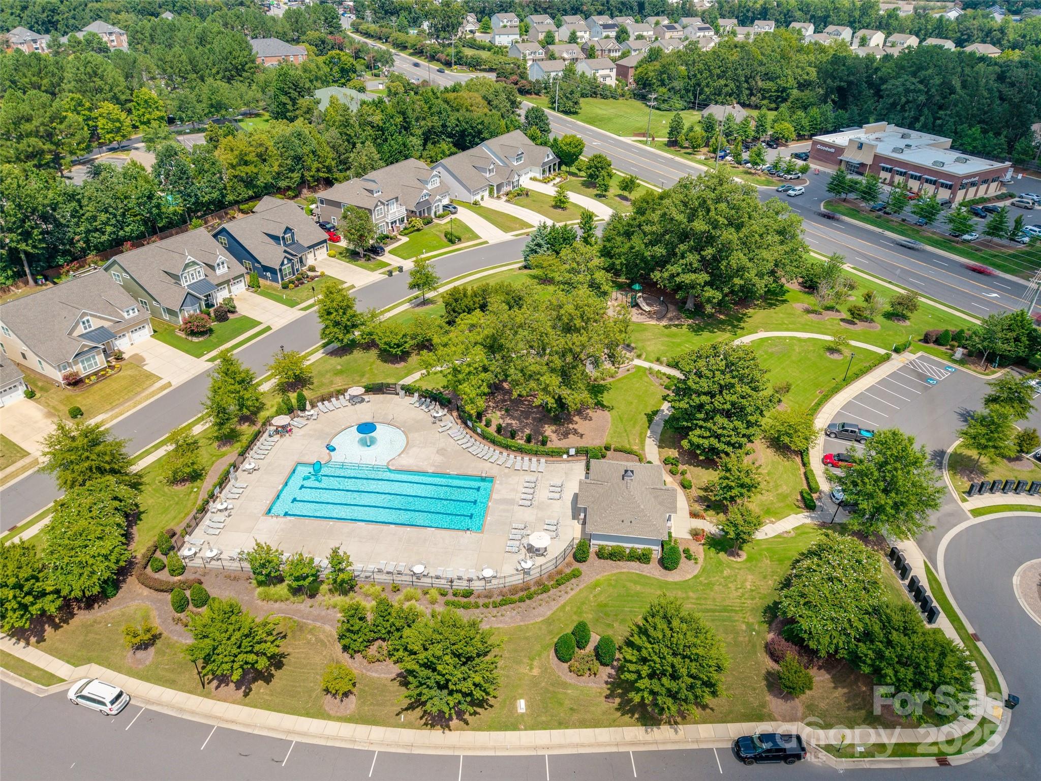 632 Amber Meadows Way Tega Cay, SC 29708 - Photo 42 of 48 an aerial view of residential houses with outdoor space