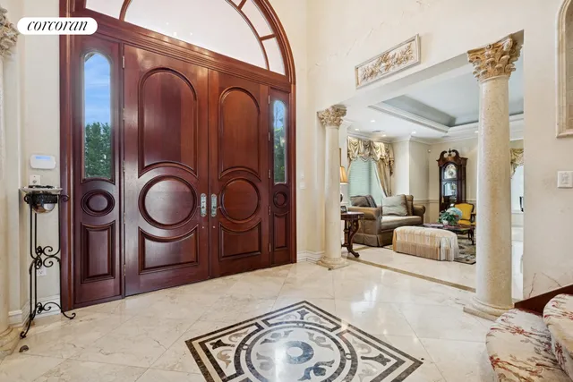 a picture of a bathroom with a shower