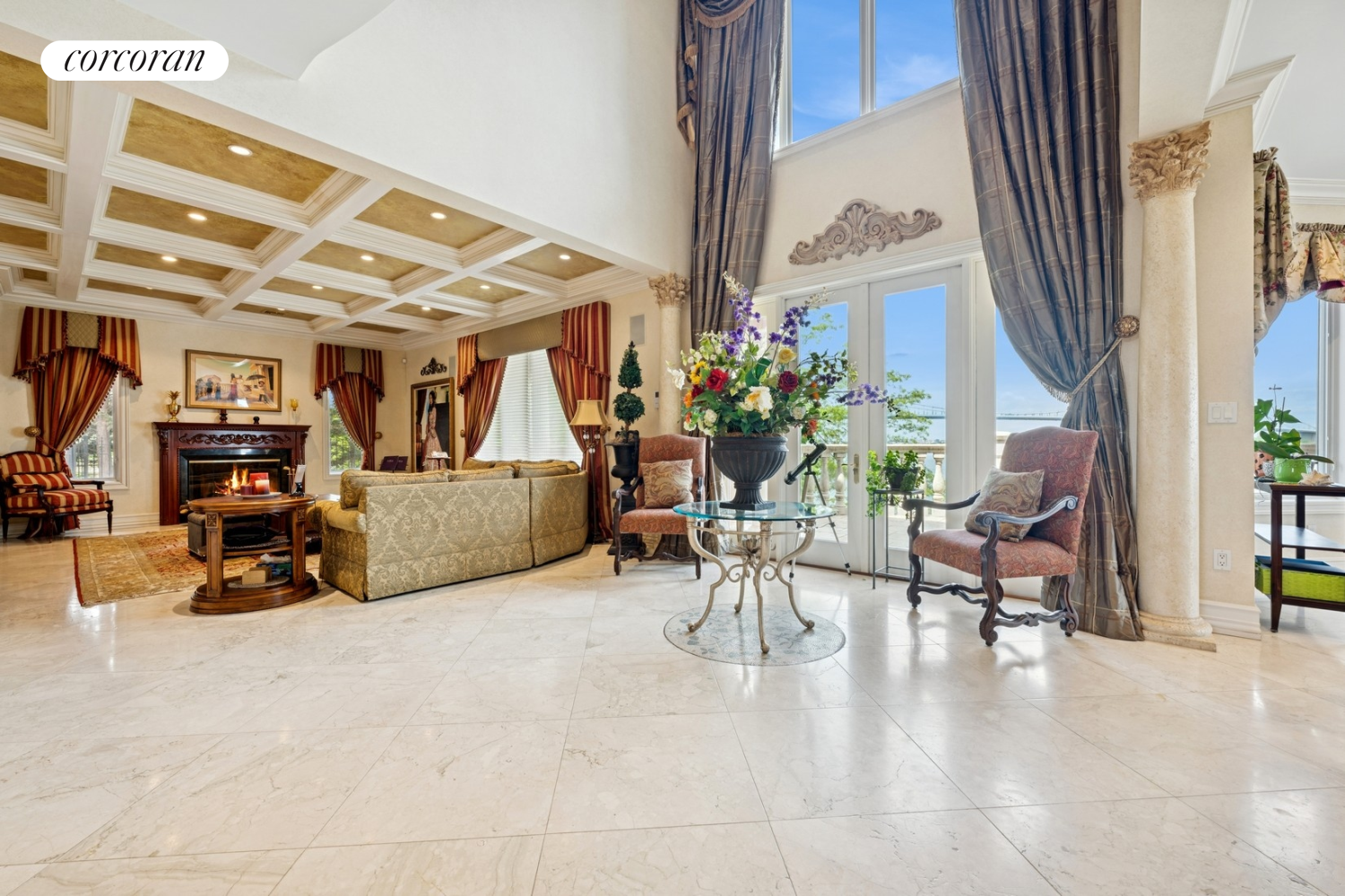 1-15 Samos Lane Queens, NY 11357 - Photo 10 of 32 a view of a livingroom with furniture and a potted plant