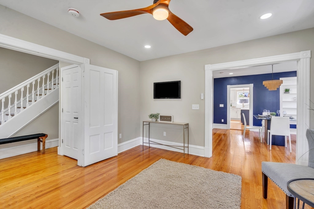 31 Park Street Northampton, MA 01062 - Photo 7 of 40 a living room with furniture and a flat screen tv