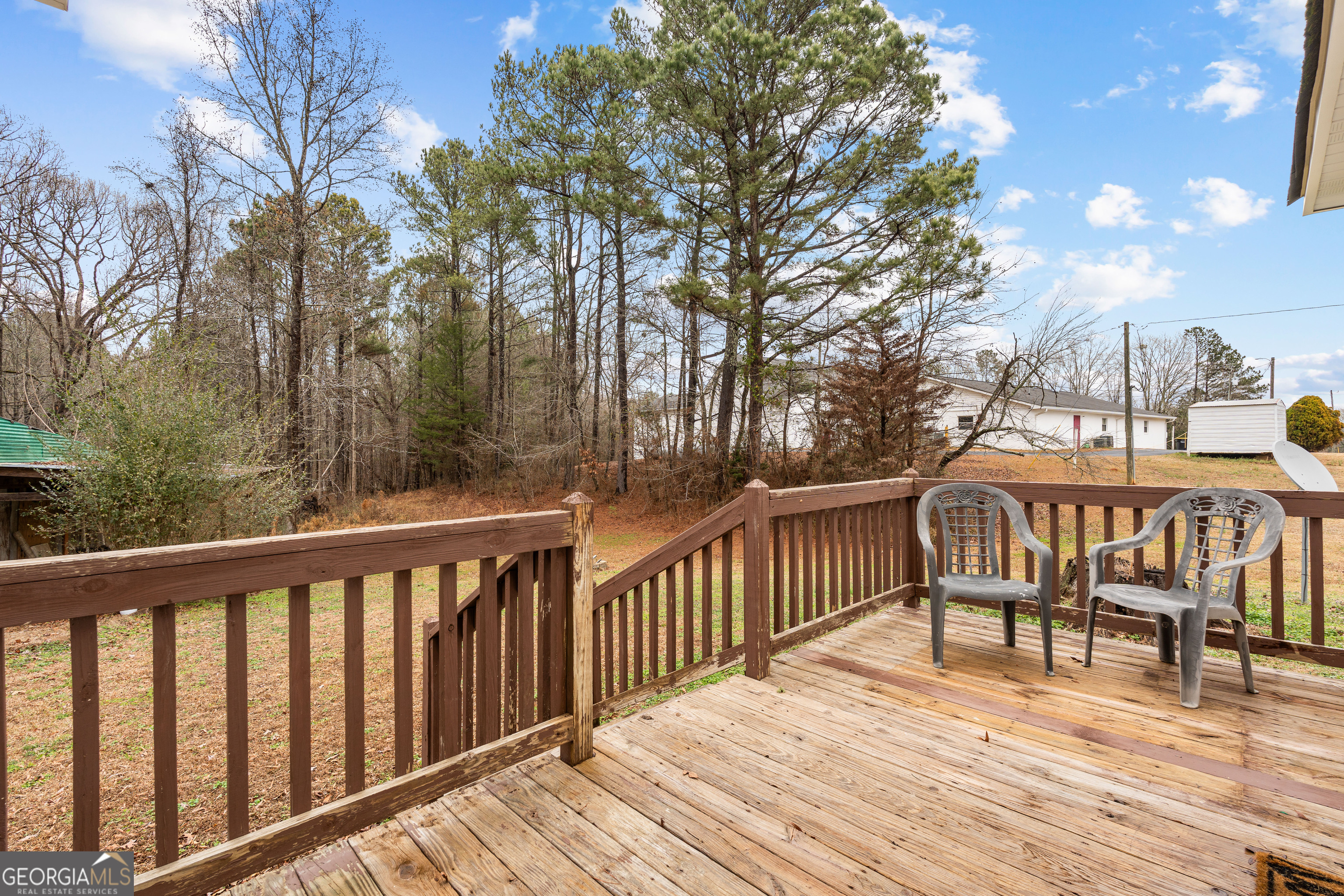 1330 Dunn Road Molena, GA 30258 - Photo 41 of 56 a view of balcony with wooden floor and fence