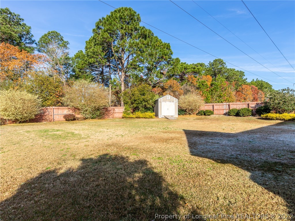 5716 Spreading Branch Road Hope Mills, NC 28348 - Photo 10 of 37 a view of a yard with an outdoor space