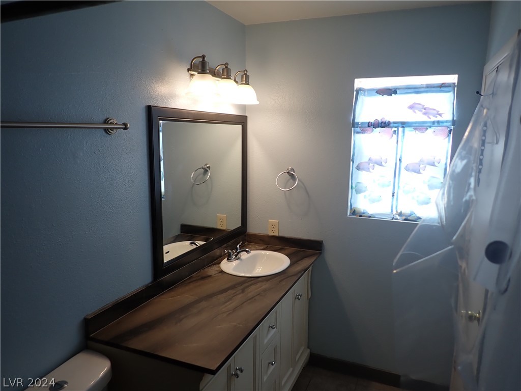 872 Adobe Flat Drive Henderson, NV 89011 - Photo 26 of 44 Remodeled Primary Bathroom/Leather Marble Finish