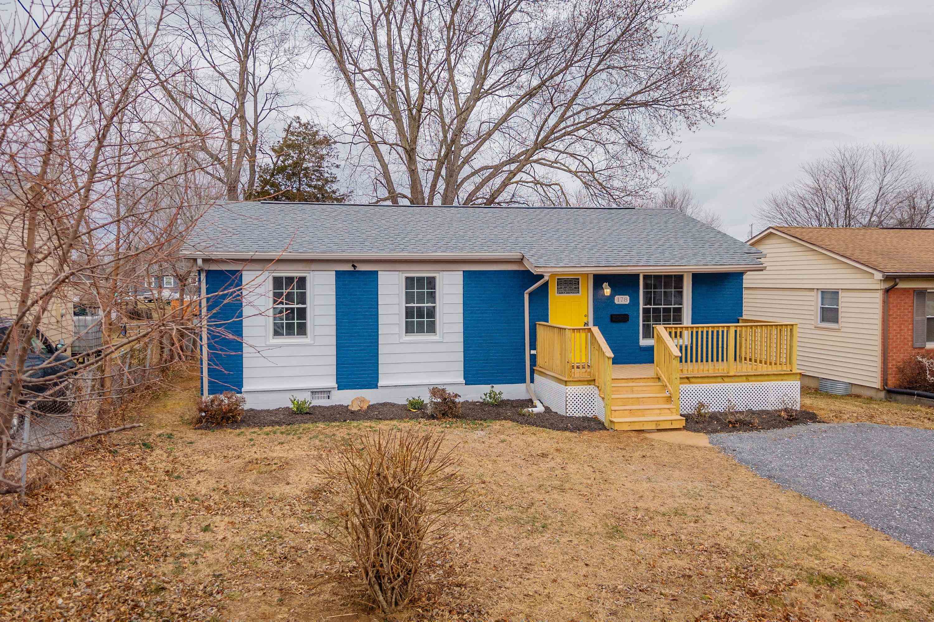 178 Suter Street Harrisonburg, VA 22802 - Photo 38 of 73 a view of backyard with wooden fence and large trees