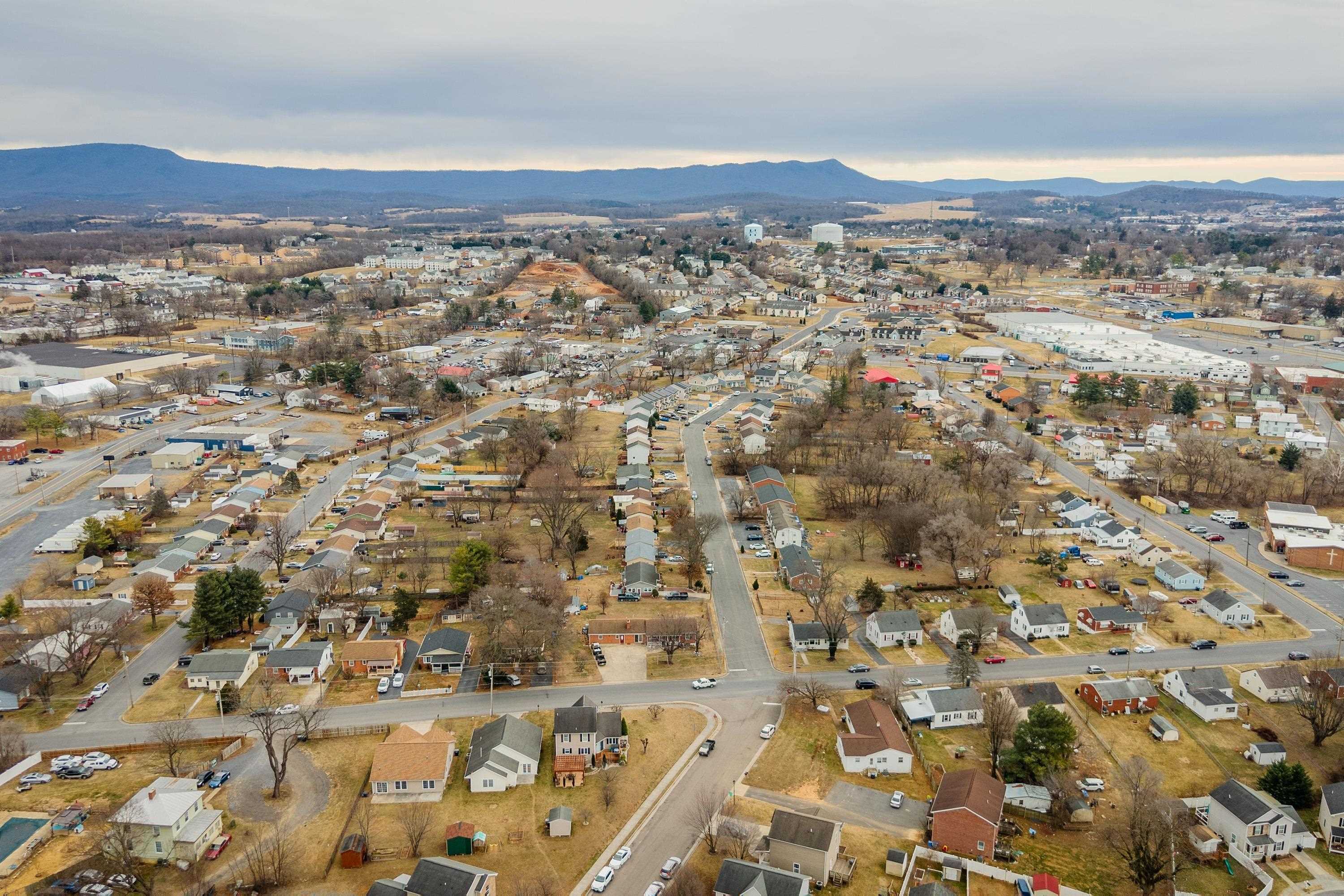 178 Suter Street Harrisonburg, VA 22802 - Photo 67 of 73 an aerial view of residential building and mountain view in back