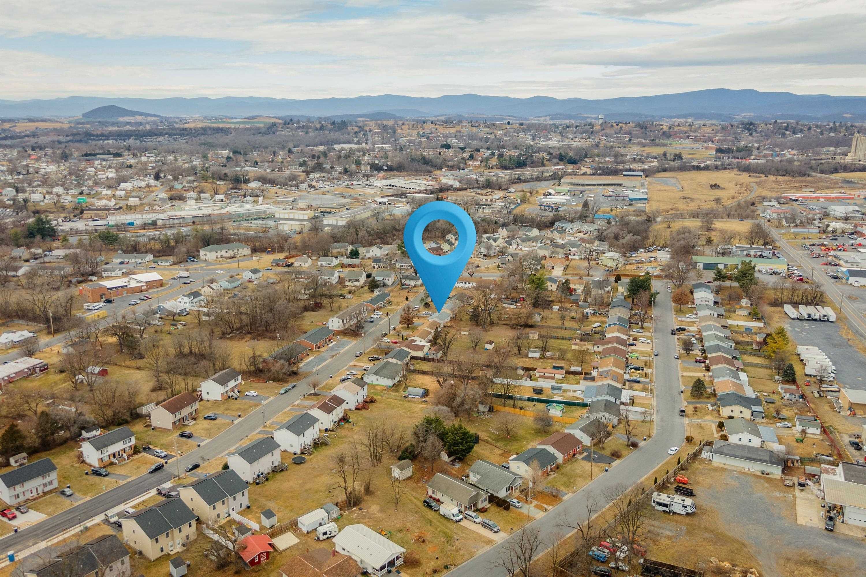 178 Suter Street Harrisonburg, VA 22802 - Photo 72 of 73 The aerial view of the homes location in a large, mature, area of town. This view highlights the location to Harrisonburg and surrounding areas.