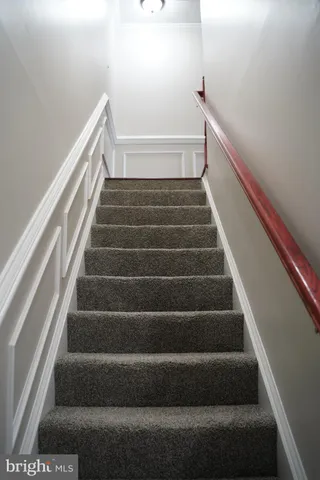 a bathroom with a door