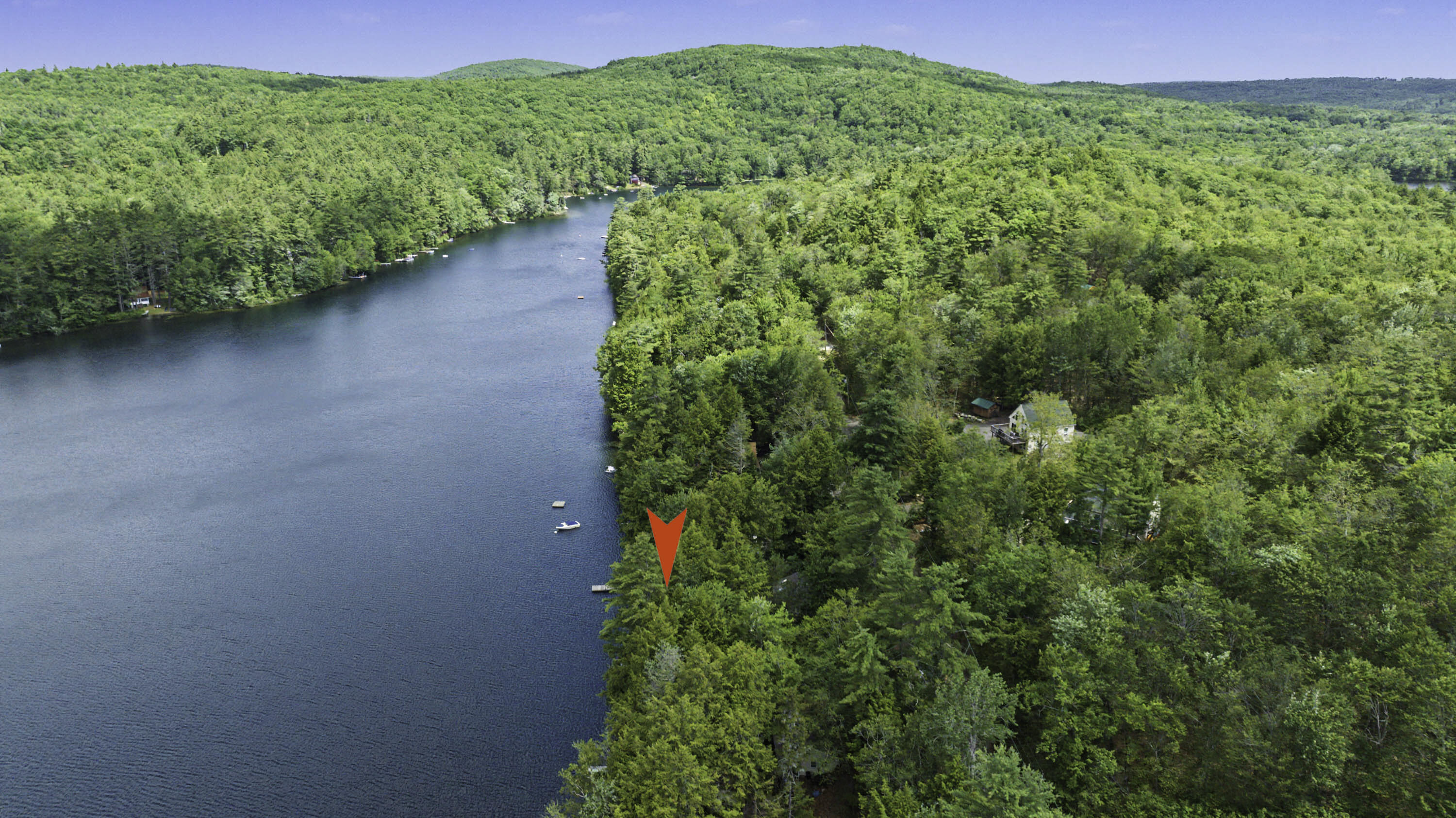 141 Coffee Pond Road Casco, ME 04015 - Photo 34 of 36 Aerial of property and Pond