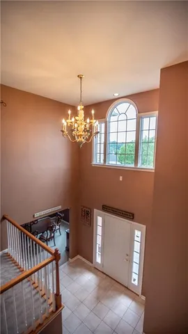 a view of a livingroom with a staircase