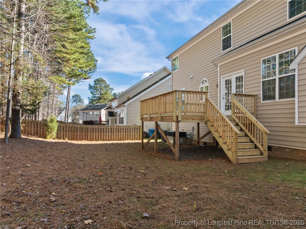 4518 Paces Ferry Drive Durham, NC 27712 - Photo 38 of 44 a view of outdoor space yard and deck