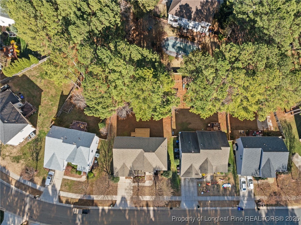 4518 Paces Ferry Drive Durham, NC 27712 - Photo 41 of 44 an aerial view of residential houses with outdoor space