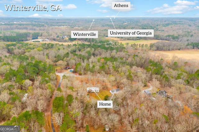 a view of a painting on a wall