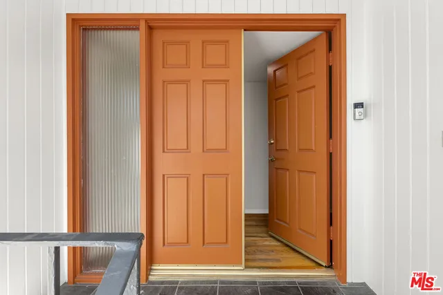 a view of front door