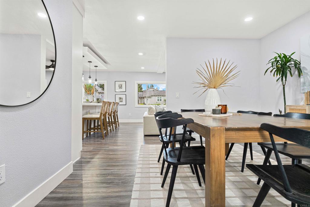 4542 Palm Avenue La Mesa, CA 91941 - Photo 18 of 55 a view of a dining room with furniture and wooden floor