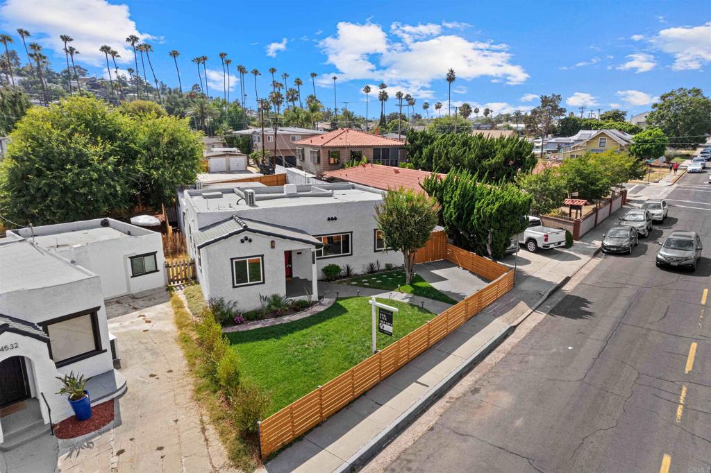 4542 Palm Avenue La Mesa, CA 91941 - Photo 49 of 55 an aerial view of a house with swimming pool a patio and yard