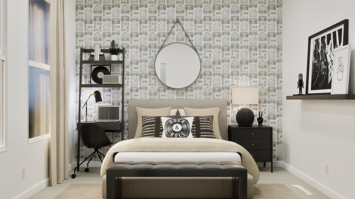 1283 Flint Rdg Loop Salado, TX 76571 - Photo 9 of 34 a bedroom with a bed and a mirror